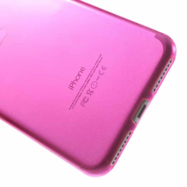 Iphone 7 Plus - Ultra Tyndt Tpu Back Cover - Rosa