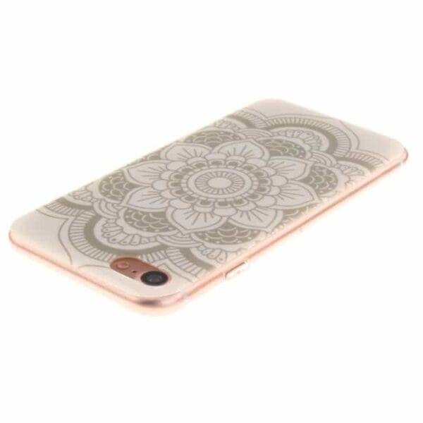 Iphone 7 - Blødt Tpu Imd Mønstret Cover - Henna Lotusblomst