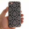 Iphone 7 - Blødt Tpu Imd Mønstret Cover - Damask Blomst