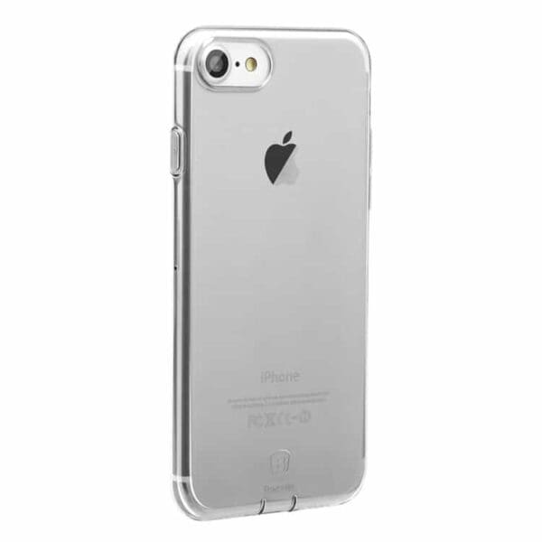 Iphone 7 – Baseus Simple Series Clart Tpu Cover Med Støvplug – Transparent