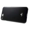 iphone 8 plus – gummi cover med funklende pulver – sort