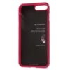 Iphone 8 Plus - Gummi Cover Med Funklende Pulver - Rosa
