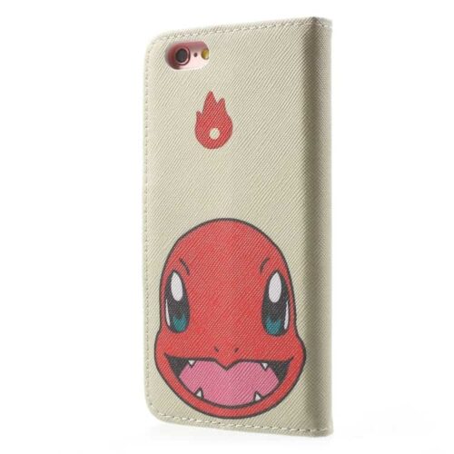 Iphone 6/6s – Pokemon Go Pu Læder Pung Stand Etui – Pocket Monster Charmander