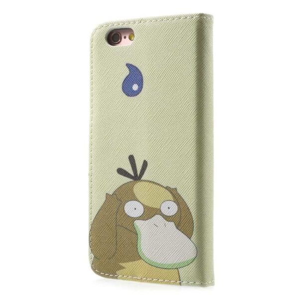 Iphone 6/6s - Pokemon Go Pu Læder Pung Stand Etui - Pocket Monster Psyduck