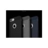 Iphone 8 Plus - Gummi Cover Med Børstet Kulfiber Look - Grå