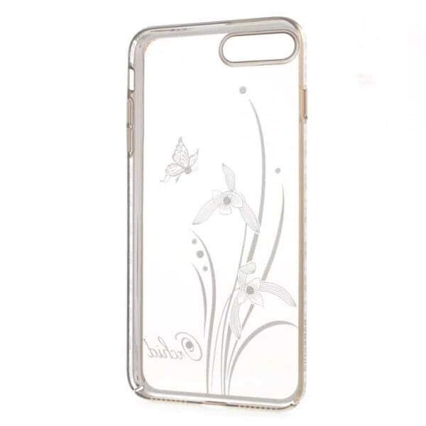 Iphone 7 Plus – Kingxbar Swarovski Diamant Blomst Pc Cover Med Rosaguld Kant – Elegant