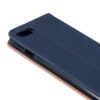Iphone 8 - Kunstlæder Etui Med Stå-funktion Og To Toner - Mørkeblå