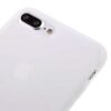 Iphone 8 Plus - Beskyttende Silikone Cover Med Mat Overflade - Hvid