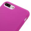 Iphone 8 Plus - Beskyttende Silikone Cover Med Mat Overflade - Rosa