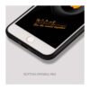 iphone 8 – gummi cover med overtrukket kunstlæder – wuw – sort
