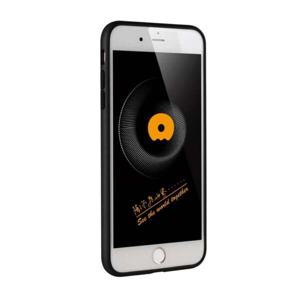iphone 8 plus – gummi cover med overtrukket kunstlæder med boheme stil – brun