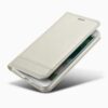 Iphone 8 - Kunstlæder Cover Med Kreditkort Holder Og Stå-funktion - Hvid