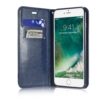 Iphone 8 - Kunstlæder Cover Med Kreditkort Holder Og Stå-funktion - Mørkeblå