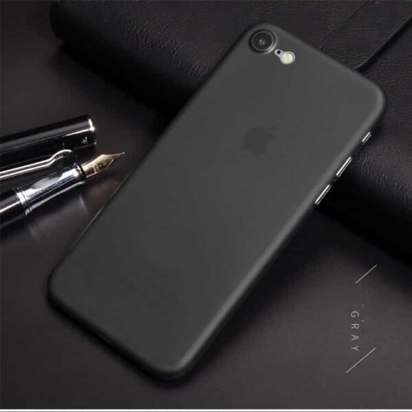 Iphone 7 - Cafele 0.4mm Ultratyndt Mat Plastik Cover - Grå