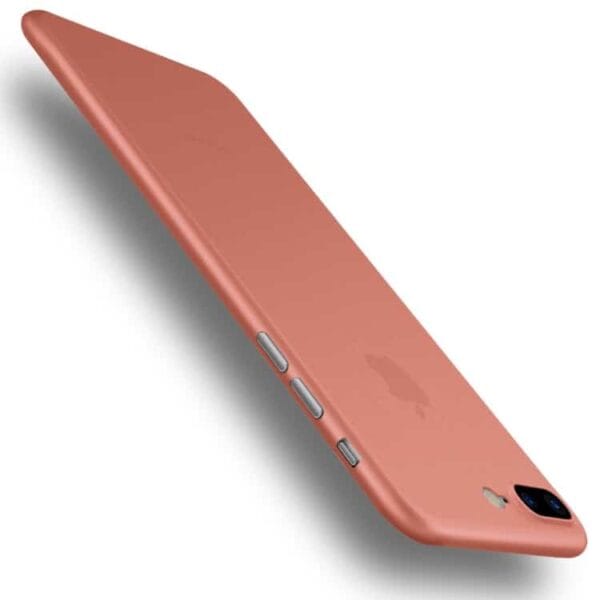 Iphone 7 Plus - Cafele 0.4mm Ultratyndt Mat Plastik Cover - Rosaguld