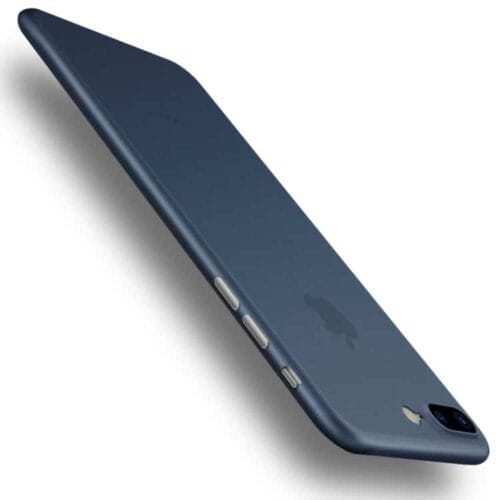 Iphone 7 Plus - Cafele 0.4mm Ultratyndt Mat Plastik Cover - Mørkeblå