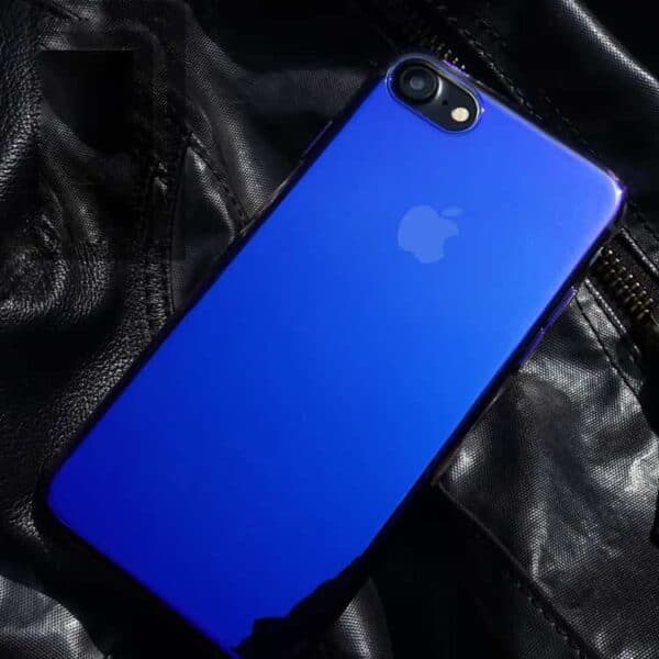 Iphone 7 - Cafele Gradient Farve Pc Hard Cover - Blå