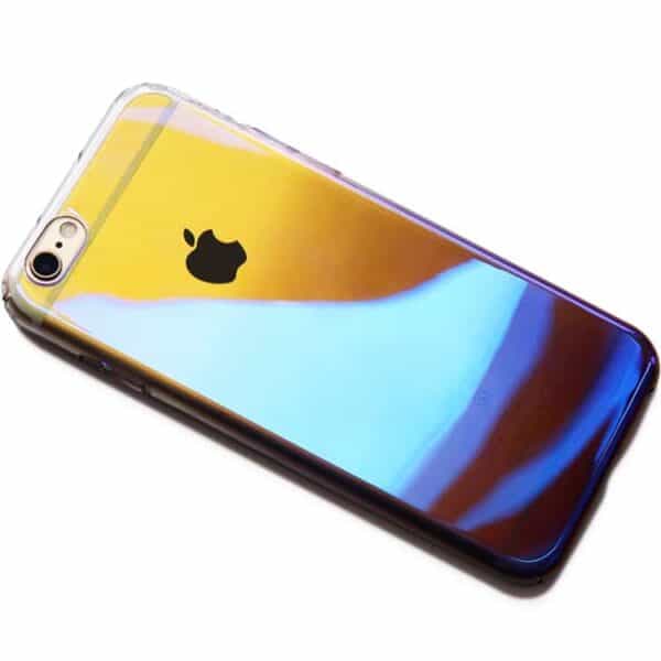 Iphone 6/6s - Cafele Gradient Farve Pc Hard Cover - Sort