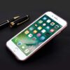Iphone 8 - Blødt Gummi Cover Med Blændende Design - Rosaguld