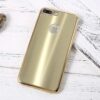 Iphone 8 Plus - Blødt Gummi Cover Med Luksus Stil - Guldfarve