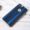 Iphone 8 Plus – Blødt Gummi Cover Med Luksus Stil – Blå