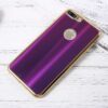 iphone 8 plus – blødt gummi cover med luksus stil – lilla