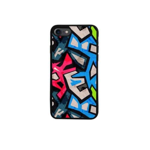Iphone 8 - Blankt Og Fleksibelt Gummi Cover Med Printet Mønster - Graffiti