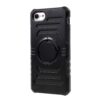 Iphone 8 - Plastik Og Gummi Sportsarmbånd Cover Med Indbygget Jernplade - Sort