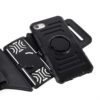 Iphone 8 - Plastik Og Gummi Sportsarmbånd Cover Med Indbygget Jernplade - Sort