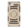 iphone 8 – plastik og gummi sportsarmbånd cover med indbygget jernplade – guldfarve