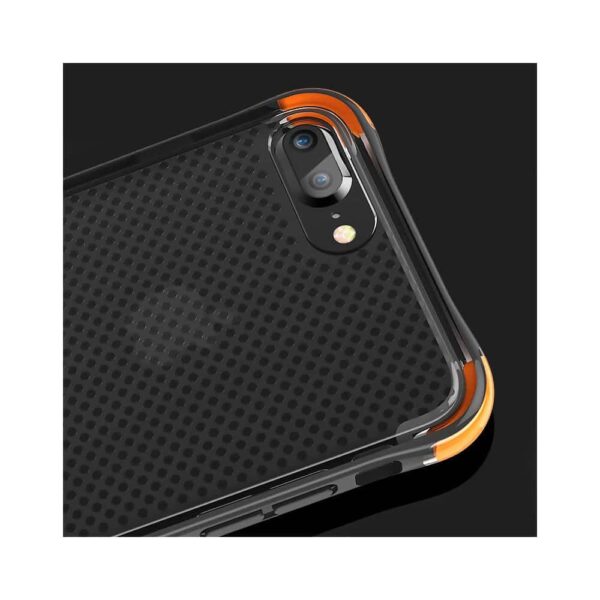 Iphone 8 - Tpu Gummi Cover Med Stødabsorberende Effekt - Sort