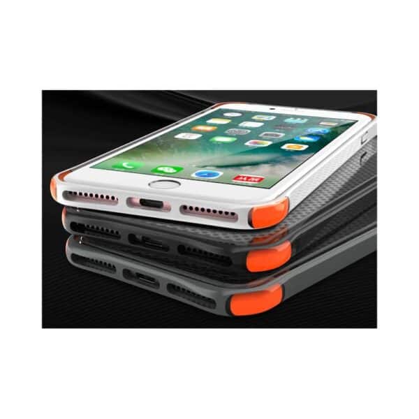 Iphone 8 - Tpu Gummi Cover Med Stødabsorberende Effekt - Grå