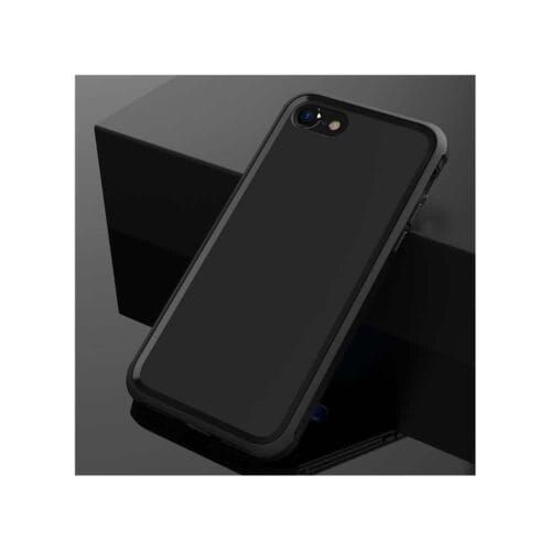 Iphone 8 – Blødt Gummi Cover Med Mat Overflade – Sort