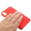Iphone X - Hard Plastik Cover Med Termisk Induktions Fluorescerende Skiftende Farve - Rød