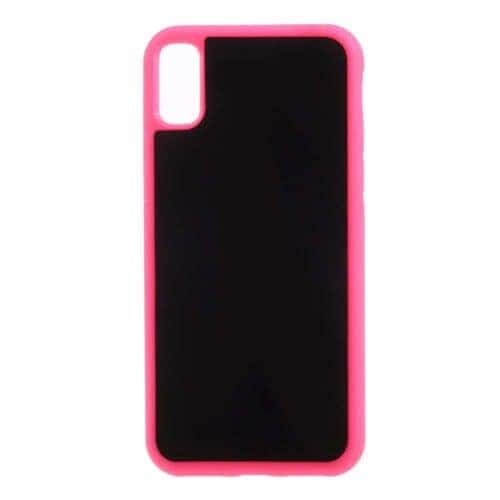Iphone X - Magisk Klæbende Selfie Hard Cover - Rosa