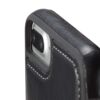 iphone 8 plus – kunstlæder etui pung med tri-fold stå-funktion design – sort
