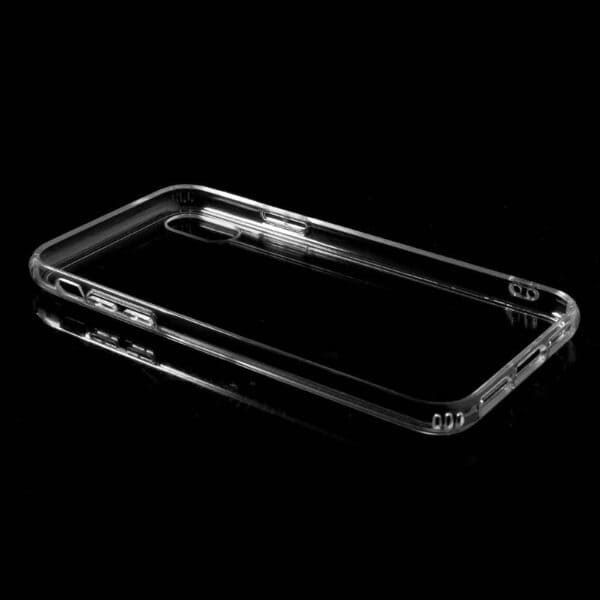 Iphone X - Ridsesikkert Plastik Og Gummi Cover - Transparent