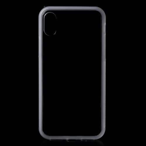 Iphone X – Skridsikkert Plastik Og Gummi Cover Med To Toner – Transparent