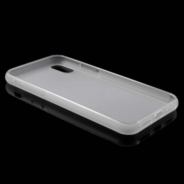 Iphone X - Gummi Cover Med Ridsesikkert Design - Transparent