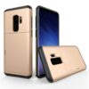 Samsung Galaxy S9 Plus G965 Tpu Etui Med Kortholder - Guld