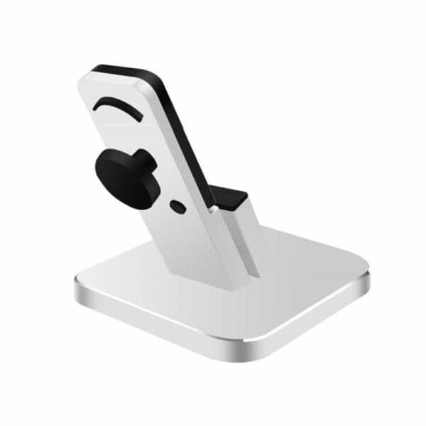 Ziku Wojs-23 Aluminum Opladnings Stand Dock Station Til Iphone – Sølv