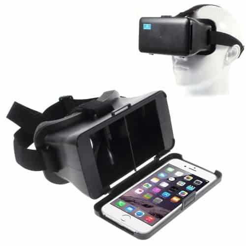 nibiru 3d vr virtual reality briller med nfc magnet til 4-6″ tommer smartphone – black