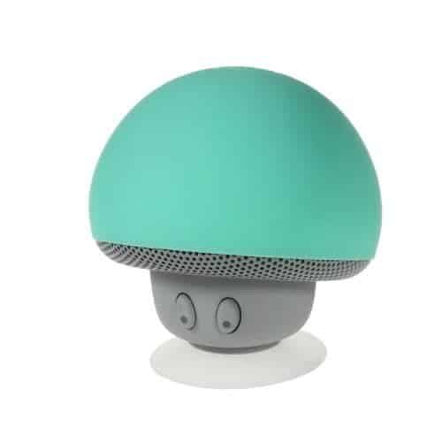 Champignon Form Bluetooth Speaker Med Sugekop – Cyan