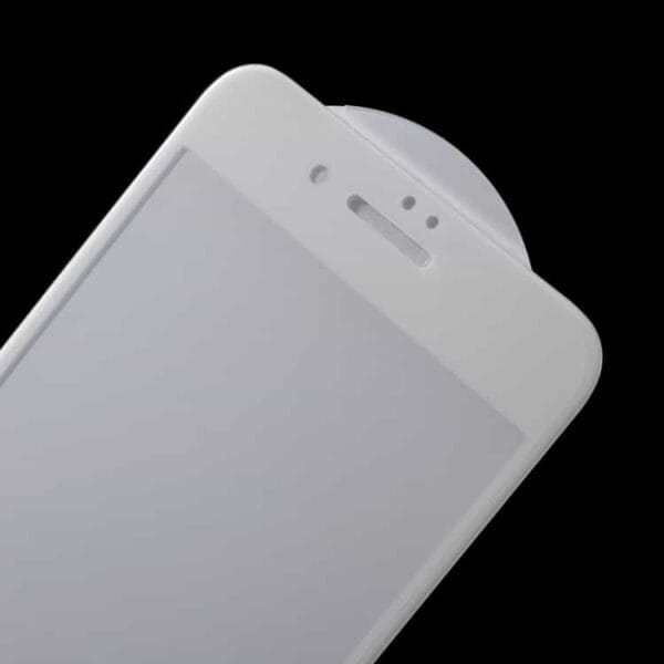 iphone 7 plus – amorus 3d kurvet komplet beskyttelse 0.3mm skærmbeskyttelse – hvid