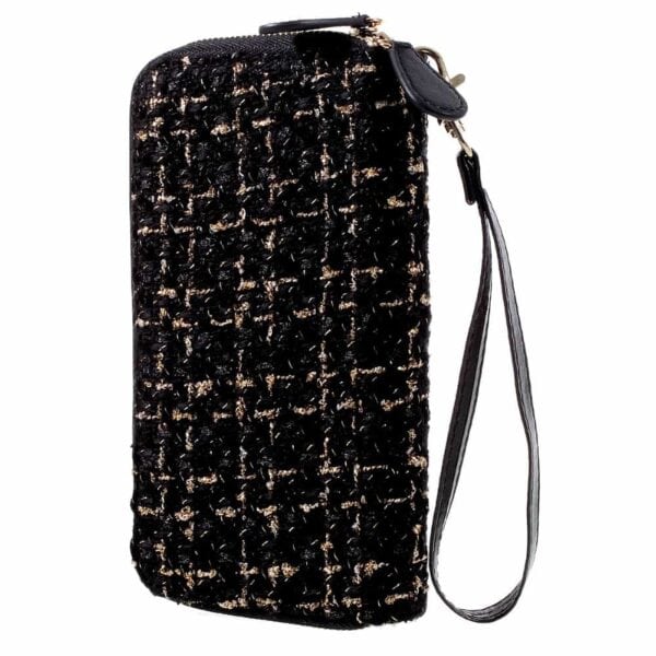 iphone 7 plus – pu læder pung lomme håndtaske – sort