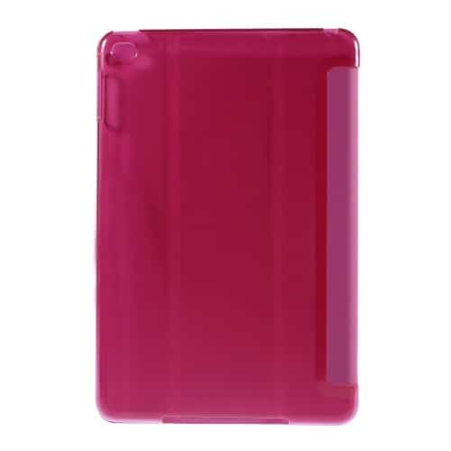 Ipad Mini 4 (a1538, A1550) - Tri-fold Stand Smart Pu Læder Etui Cover - Rosa