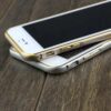 Iphone 6 - Metal Bumper Etui Med Hærdet Sikkerhedsglas Skærmbeskytter - Sølv