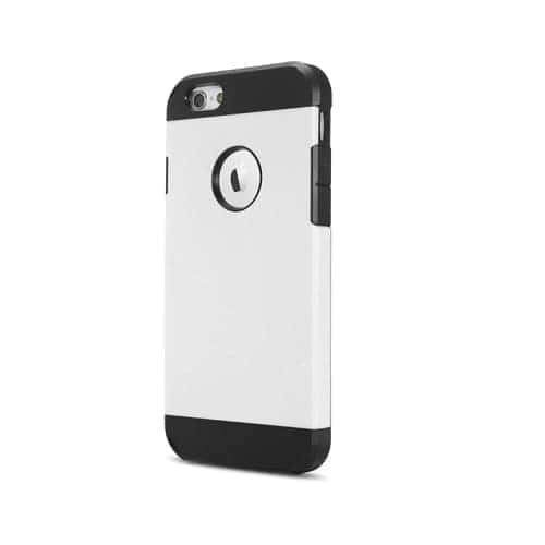 Iphone 6s Plus/6 Plus – 2 I 1 Holdbart Armor Pc Og Tpu Hybrid Etui – Hvid