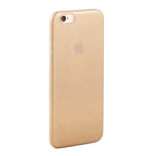 Iphone 6s Plus/6 Plus - Kingxbar Gennemsigtig Ultra Spinkelt Pc Etui - Guldfarve