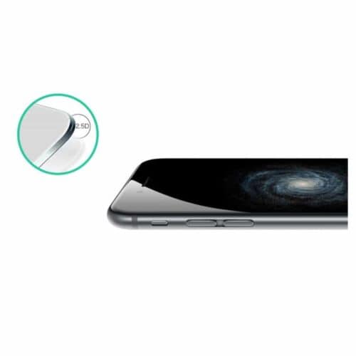 Iphone 6s Plus / 6 Plus - Devia Komplet Beskyttelse Hærdet Eksplosionssikker Skærmbeskyttelse Med Arc Edge - Sort